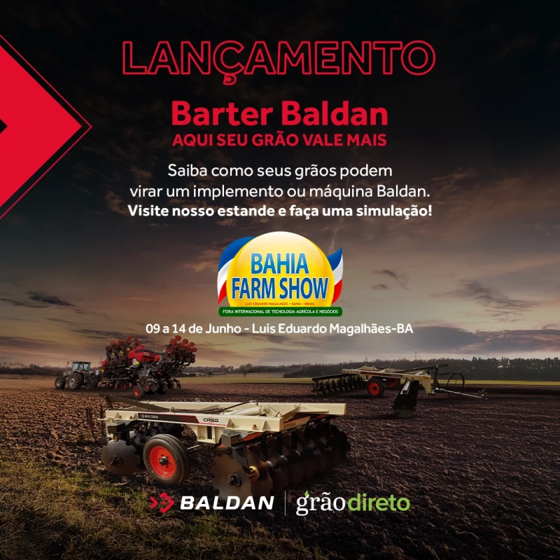 Lançamento Barter Baldan  aqui seu Grão vale mais!