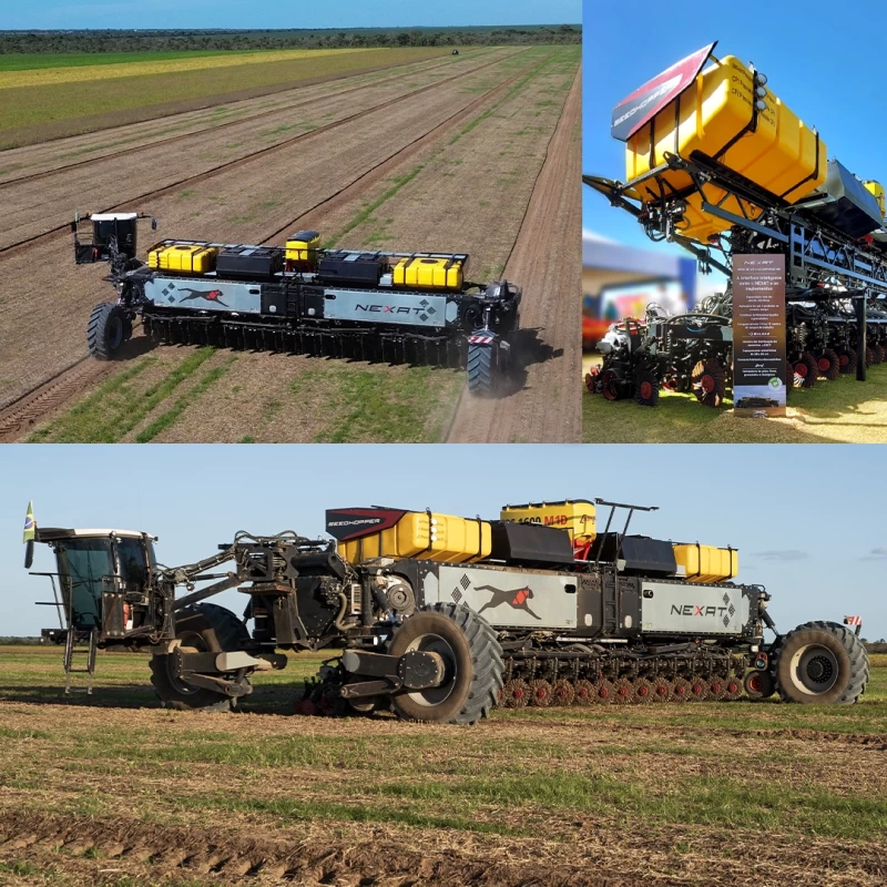 Bahia Farm Show 2025 marca início da parceria entre Baldan e NEXAT para desenvolvimento de módulo de plantio no brasil