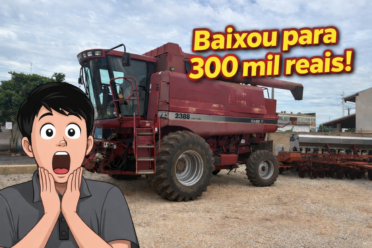 Colheitadeira Marca Case Modelo 2388 Axial-Flow ano 2002 25 pés